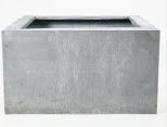 Galvanised steel planter