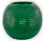 Ribbed sphere planter