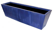 Ceramic effect tapered rectangular planter